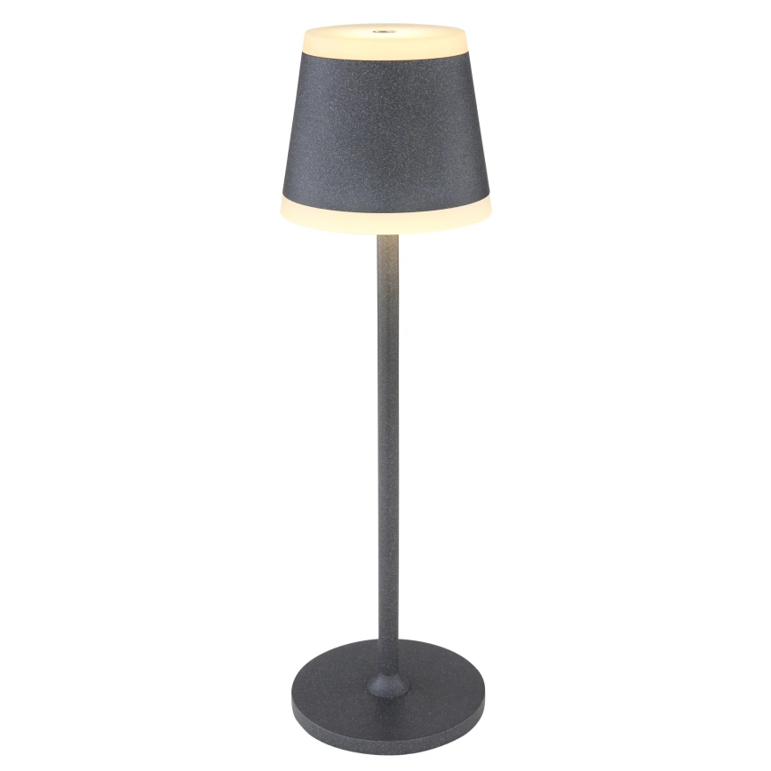 Globo - LED Dimmable επαναφορτιζόμενο επιτραπέζιο φωτιστικό αφής LED/4,6W/3,7V 3000K 1800mAh γκρι IP54