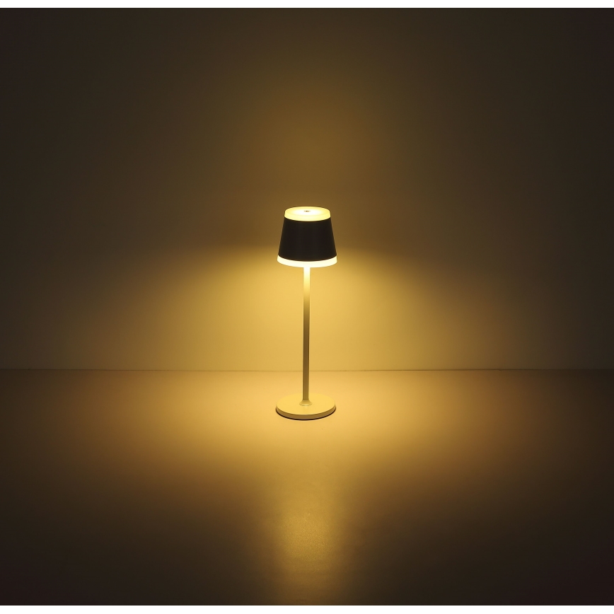 Globo - LED Dimmable επαναφορτιζόμενο επιτραπέζιο φωτιστικό αφής LED/4,6W/230V 1800 mAh USB IP54 λευκό