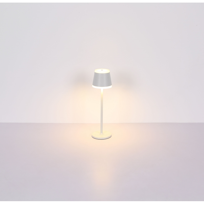 Globo - LED Dimmable επαναφορτιζόμενο επιτραπέζιο φωτιστικό αφής LED/4,6W/230V 1800 mAh USB IP54 λευκό