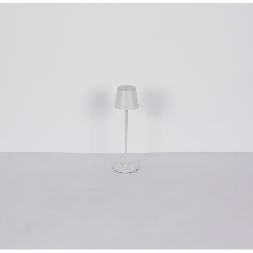 Globo - LED Dimmable επαναφορτιζόμενο επιτραπέζιο φωτιστικό αφής LED/4,6W/230V 1800 mAh USB IP54 λευκό