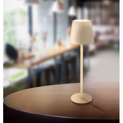 Globo - LED Dimming αφής Εξωτερικού χώρου φωτιστικό LED/3W/3,7V IP44 1800 mAh USB μπεζ