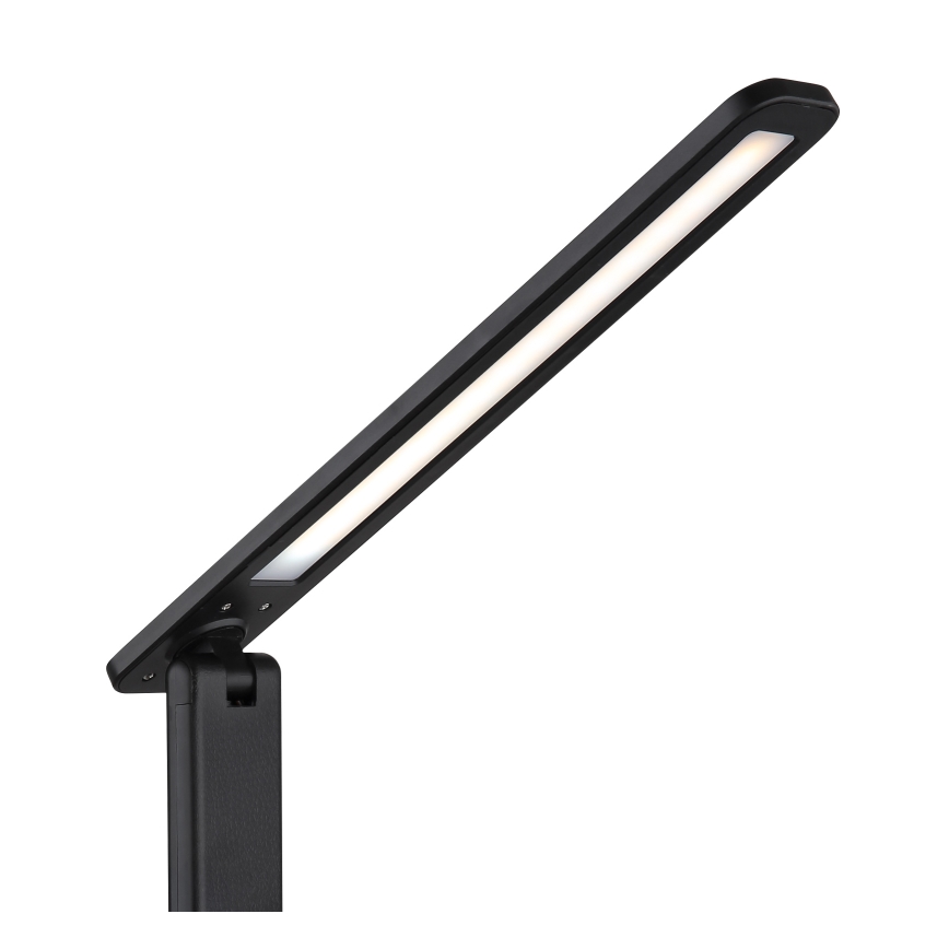 Globo - LED επιτραπέζιο επαναφορτιζόμενο φωτιστικό με λειτουργία αφής και ρυθμιζόμενη ένταση LED/4W/5V 2700/4000/6500K 1800 mAh μαύρο