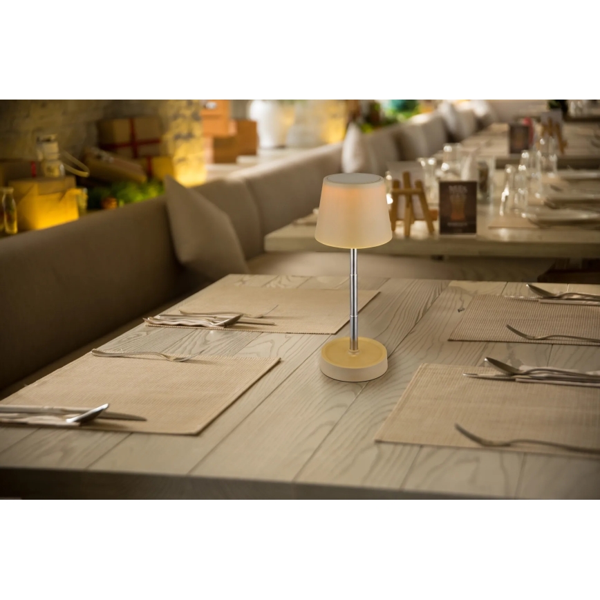 Globo - Επιτραπέζιο επαναφορτιζόμενο φωτιστικό LED με αίσθηση αφής και ρύθμιση φωτεινότητας, 1,2W/3V 1200 mAh