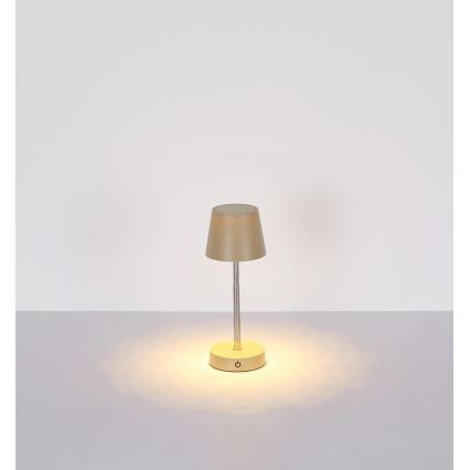 Globo - Επιτραπέζιο επαναφορτιζόμενο φωτιστικό LED με αίσθηση αφής και ρύθμιση φωτεινότητας, 1,2W/3V 1200 mAh