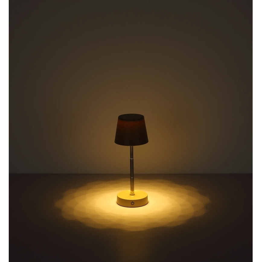Globo - Επιτραπέζιο επαναφορτιζόμενο φωτιστικό LED με αίσθηση αφής και ρύθμιση φωτεινότητας, 1,2W/3V 1200 mAh