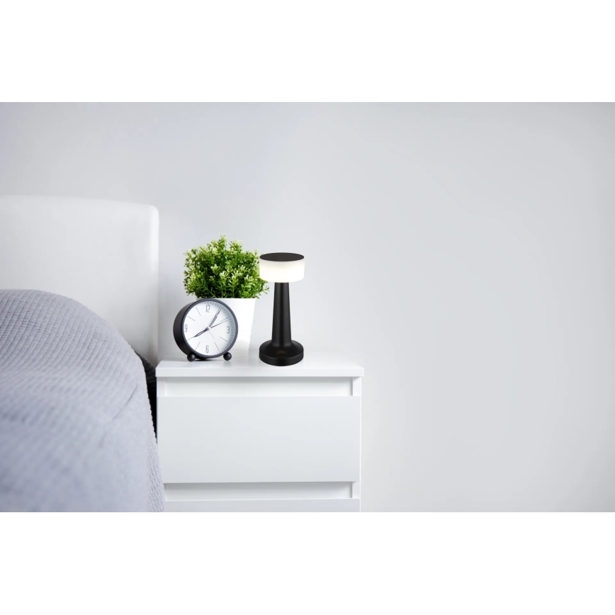 Globo - Ρυθμιζόμενο LED επιτραπέζιο φωτιστικό αφής LED/1W/3,7V 2700K/4000K/6500K 800 mAh USB μαύρο