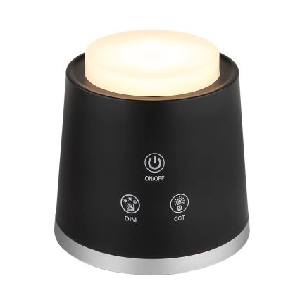Globo - Ρυθμιζόμενο LED επιτραπέζιο φωτιστικό αφής 4 σε 1 LED/6W/3,7V 3000K/4000K/6500K 1500 mAh USB μαύρο