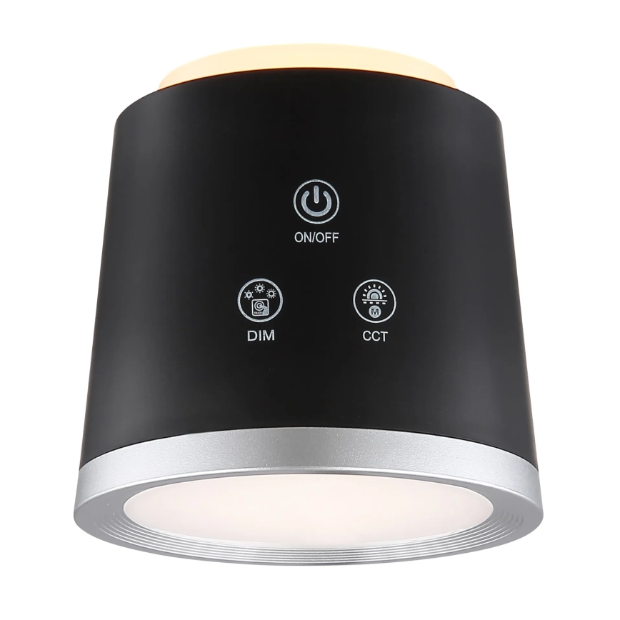 Globo - Ρυθμιζόμενο LED επιτραπέζιο φωτιστικό αφής 4 σε 1 LED/6W/3,7V 3000K/4000K/6500K 1500 mAh USB μαύρο