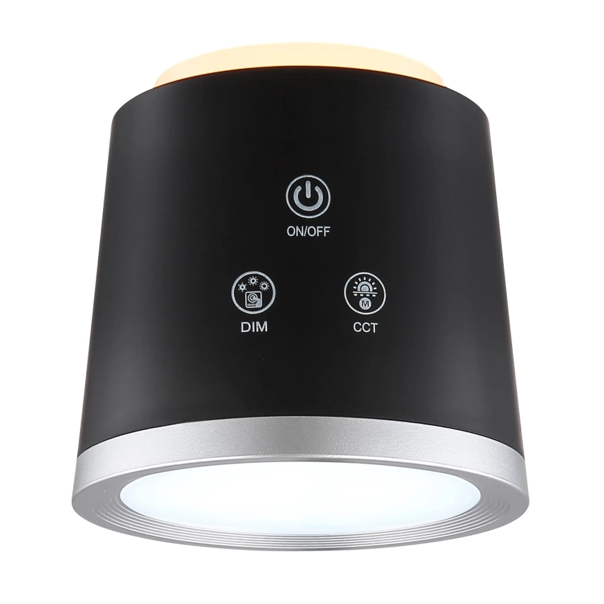 Globo - Ρυθμιζόμενο LED επιτραπέζιο φωτιστικό αφής 4 σε 1 LED/6W/3,7V 3000K/4000K/6500K 1500 mAh USB μαύρο