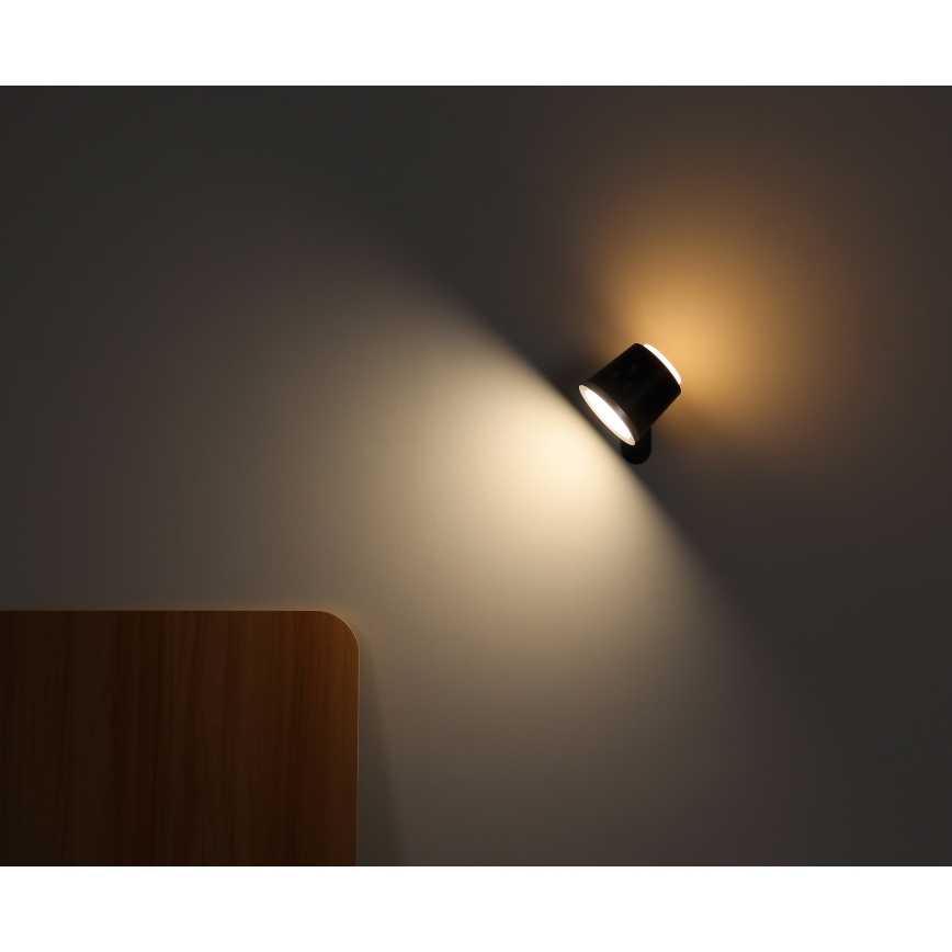 Globo - Επιτραπέζια λάμπα αφής dimming LED 4σε1 LED/6W/3,7V 3000K/4000K/6500K 1500 mAh USB μαύρο