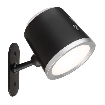 Globo - Επιτραπέζια λάμπα αφής dimming LED 4σε1 LED/6W/3,7V 3000K/4000K/6500K 1500 mAh USB μαύρο