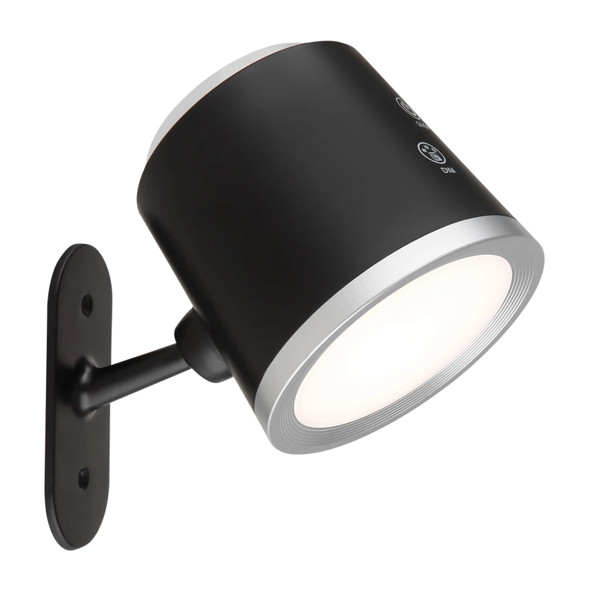 Globo - Επιτραπέζια λάμπα αφής dimming LED 4σε1 LED/6W/3,7V 3000K/4000K/6500K 1500 mAh USB μαύρο
