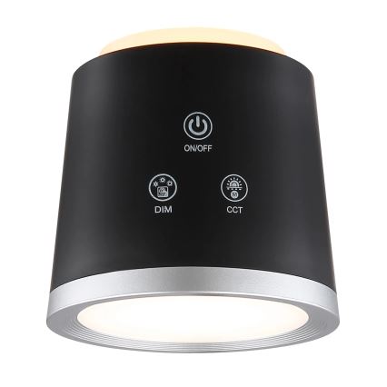 Globo - Επιτραπέζια λάμπα αφής dimming LED 4σε1 LED/6W/3,7V 3000K/4000K/6500K 1500 mAh USB μαύρο