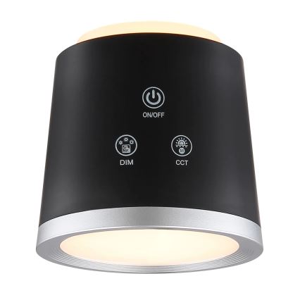 Globo - Επιτραπέζια λάμπα αφής dimming LED 4σε1 LED/6W/3,7V 3000K/4000K/6500K 1500 mAh USB μαύρο