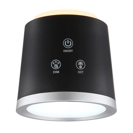 Globo - Επιτραπέζια λάμπα αφής dimming LED 4σε1 LED/6W/3,7V 3000K/4000K/6500K 1500 mAh USB μαύρο