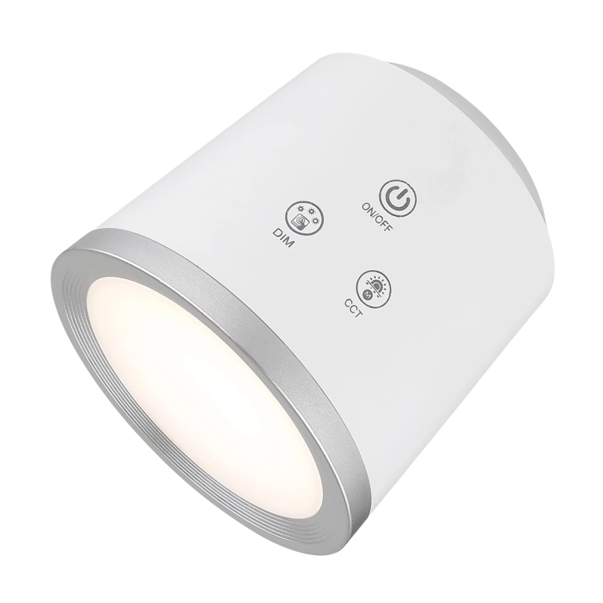 Globo - Επιτραπέζια λάμπα αφής dimming LED 4σε1 LED/6W/3,7V 3000K/4000K/6500K 1500 mAh USB λευκό
