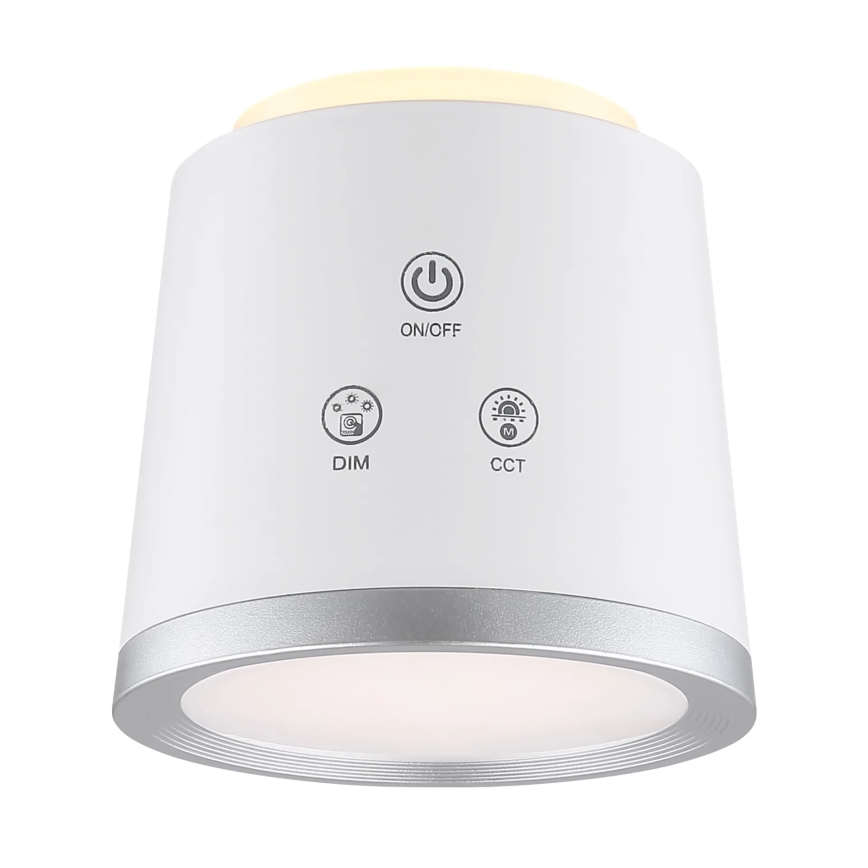 Globo - Επιτραπέζια λάμπα αφής dimming LED 4σε1 LED/6W/3,7V 3000K/4000K/6500K 1500 mAh USB λευκό