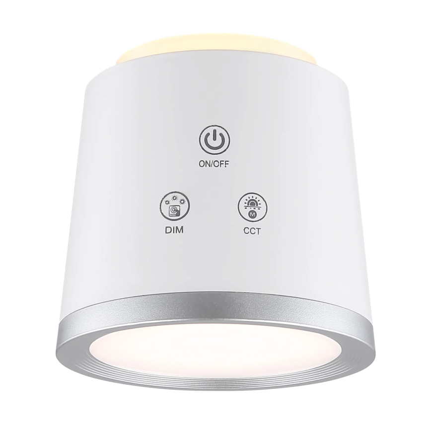 Globo - Επιτραπέζια λάμπα αφής dimming LED 4σε1 LED/6W/3,7V 3000K/4000K/6500K 1500 mAh USB λευκό