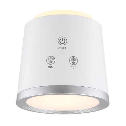 Globo - Επιτραπέζια λάμπα αφής dimming LED 4σε1 LED/6W/3,7V 3000K/4000K/6500K 1500 mAh USB λευκό