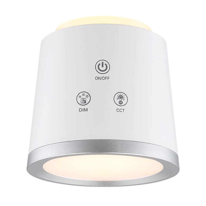 Globo - Επιτραπέζια λάμπα αφής dimming LED 4σε1 LED/6W/3,7V 3000K/4000K/6500K 1500 mAh USB λευκό