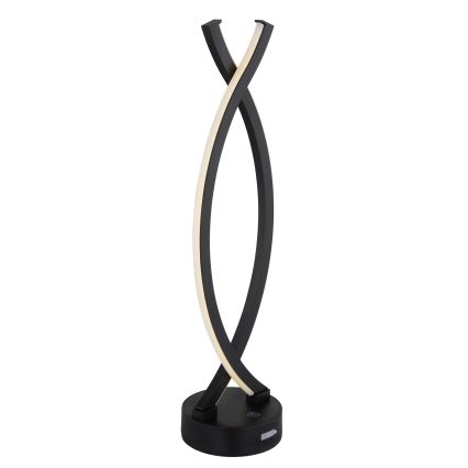 Globo - LED επιτραπέζιο φωτιστικό με αφής και ρύθμιση φωτεινότητας LED/1W/3,7V 3000K 1800 mAh USB μαύρο