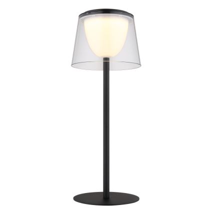 Globo - LED Dimming αφής Εξωτερικού χώρου επιτραπέζιο φωτιστικό LED/1,8W/5V IP44 1800 mAh μαύρο/διαφανές