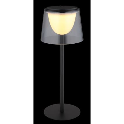 Globo - LED Dimming αφής Εξωτερικού χώρου επιτραπέζιο φωτιστικό LED/1,8W/5V IP44 1800 mAh μαύρο/φιμέ