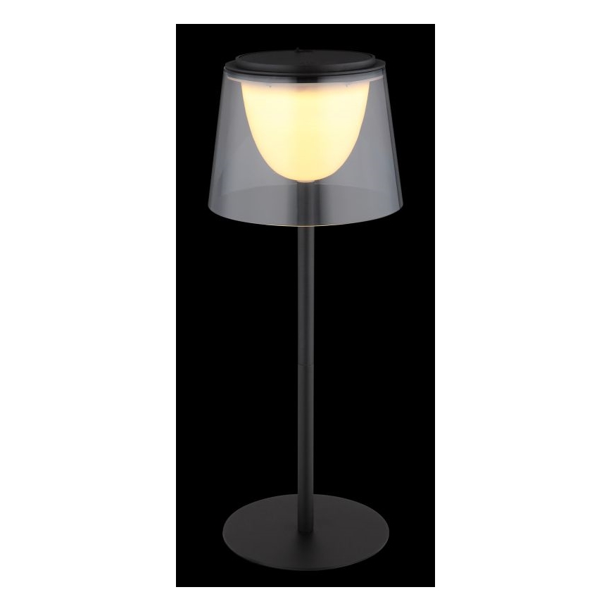 Globo - LED Dimming αφής Εξωτερικού χώρου επιτραπέζιο φωτιστικό LED/1,8W/5V IP44 1800 mAh μαύρο/φιμέ