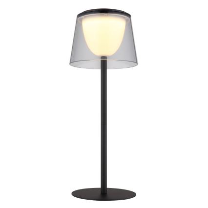 Globo - LED Dimming αφής Εξωτερικού χώρου επιτραπέζιο φωτιστικό LED/1,8W/5V IP44 1800 mAh μαύρο/φιμέ