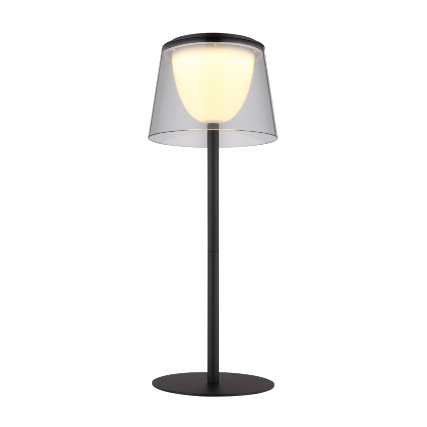 Globo - LED Dimming αφής Εξωτερικού χώρου επιτραπέζιο φωτιστικό LED/1,8W/5V IP44 1800 mAh μαύρο/φιμέ
