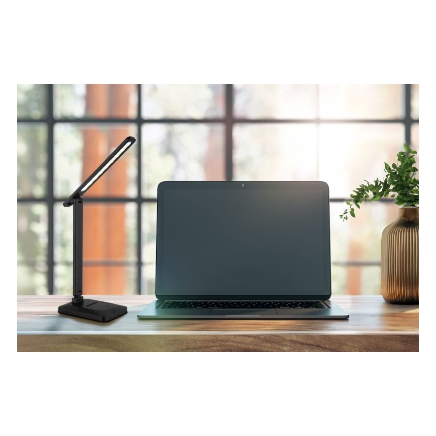Globo - Ρυθμιζόμενο LED επιτραπέζιο φωτιστικό αφής LED/3W/5V 2800/4000/6500K 1800 mAh μαύρο