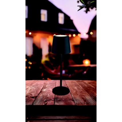 Globo - LED Dimming Εξωτερικού χώρου αφής επιτραπέζιο φωτιστικό LED/2W/5V 3000/4000/6000K 2200 mAh IP44 μαύρο