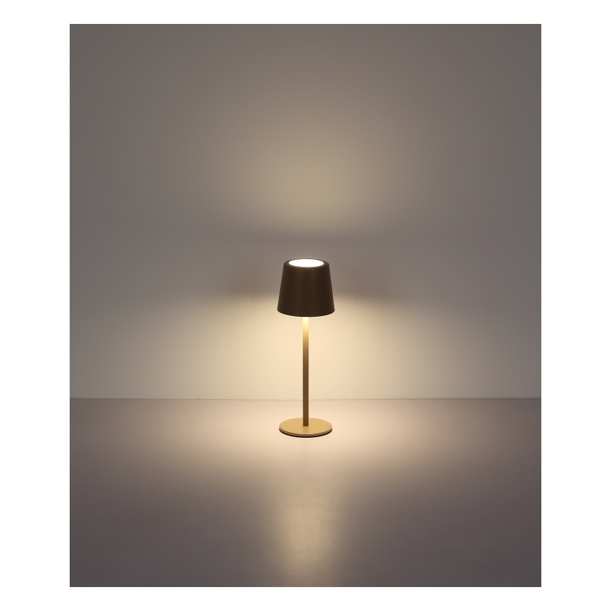 Globo - LED Dimming Εξωτερικού χώρου αφής επιτραπέζιο φωτιστικό LED/2W/5V 3000/4000/6000K 2200 mAh IP44 κρεμ