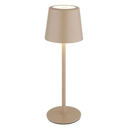 Globo - LED Dimming Εξωτερικού χώρου αφής επιτραπέζιο φωτιστικό LED/2W/5V 3000/4000/6000K 2200 mAh IP44 κρεμ