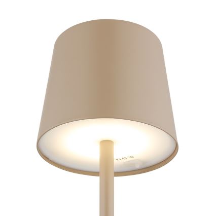Globo - LED Dimming Εξωτερικού χώρου αφής επιτραπέζιο φωτιστικό LED/2W/5V 3000/4000/6000K 2200 mAh IP44 κρεμ