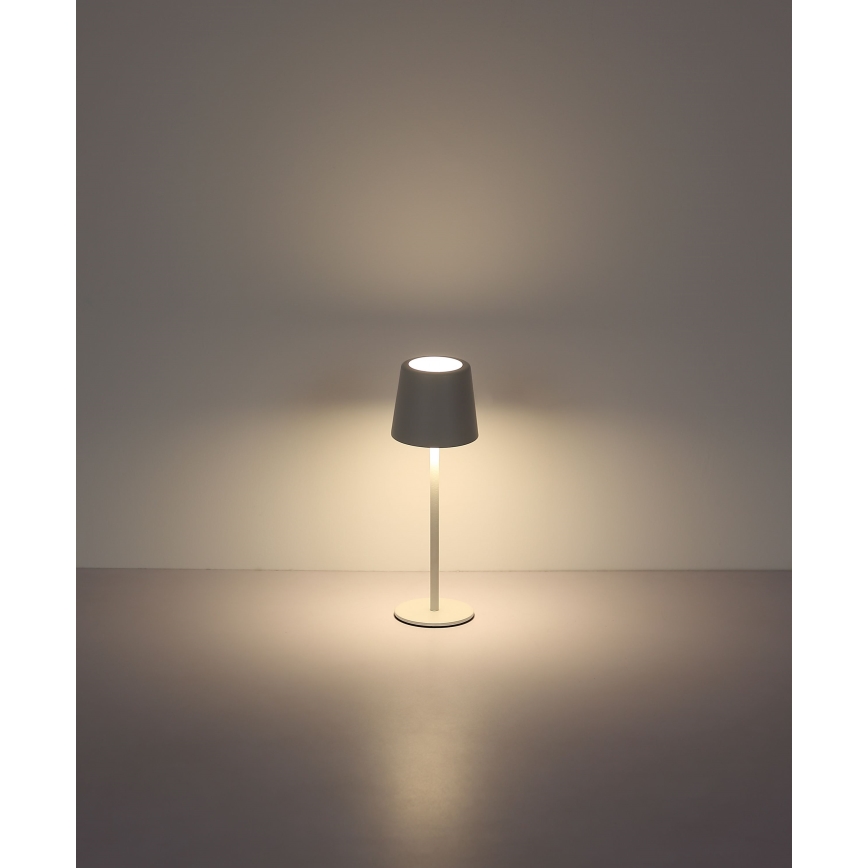 Globo - LED εξωτερικό επιτραπέζιο φωτιστικό με αφής και ρύθμιση φωτεινότητας LED/2W/5V 3000/4000/6000K 2200 mAh IP44 λευκό