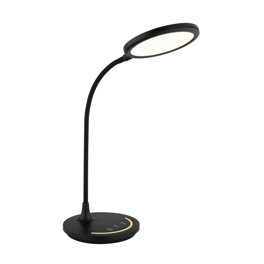 Globo - Ρυθμιζόμενος με αφής ευέλικτος επιτραπέζιος φωτισμός LED/12W/230V 3000/4000/6500K CRI 90 μαύρο
