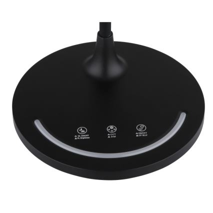 Globo - LED Dimming εύκαμπτο αφής επιτραπέζιο φωτιστικό LED/12W/230V 3000/4000/6500K CRI 90 μαύρο