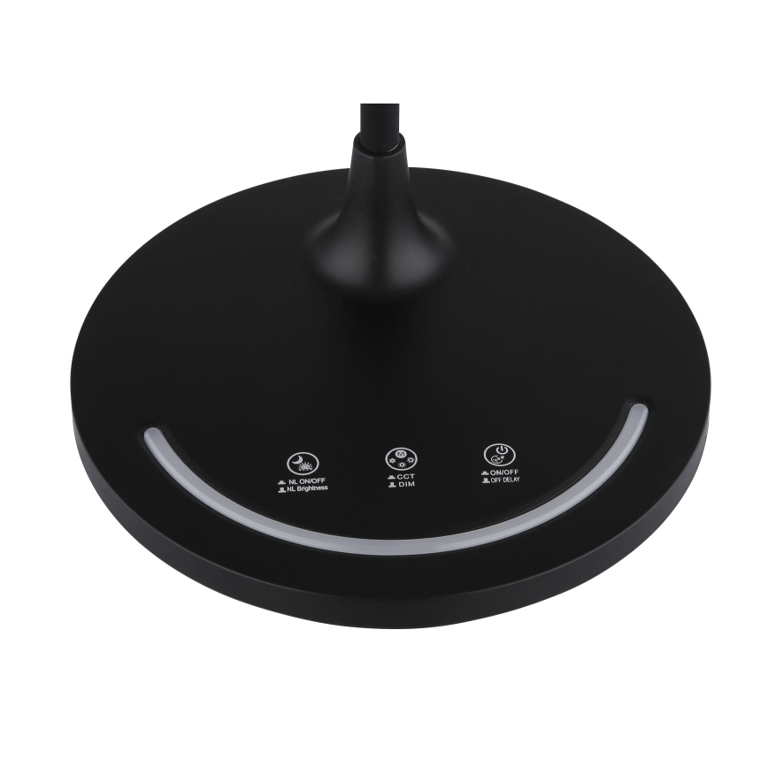 Globo - LED Dimming εύκαμπτο αφής επιτραπέζιο φωτιστικό LED/12W/230V 3000/4000/6500K CRI 90 μαύρο
