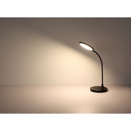 Globo - LED Dimming εύκαμπτο αφής επιτραπέζιο φωτιστικό LED/12W/230V 3000/4000/6500K CRI 90 μαύρο