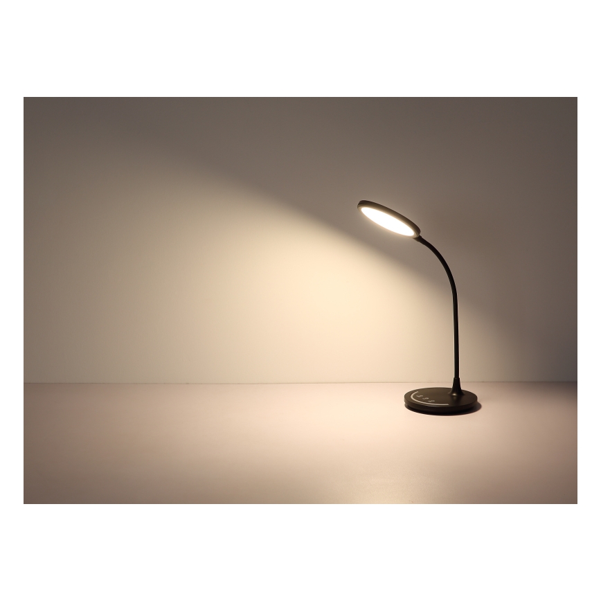 Globo - LED Dimming εύκαμπτο αφής επιτραπέζιο φωτιστικό LED/12W/230V 3000/4000/6500K CRI 90 μαύρο