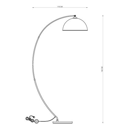 Globo - Φωτιστικό δαπέδου 1xE27/60W/230V