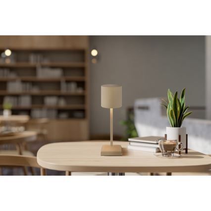 Globo - LED ρυθμιζόμενη επιτραπέζια λάμπα αφής, επαναφορτιζόμενη LED/1,5W/5V 2200 mAh, μπεζ