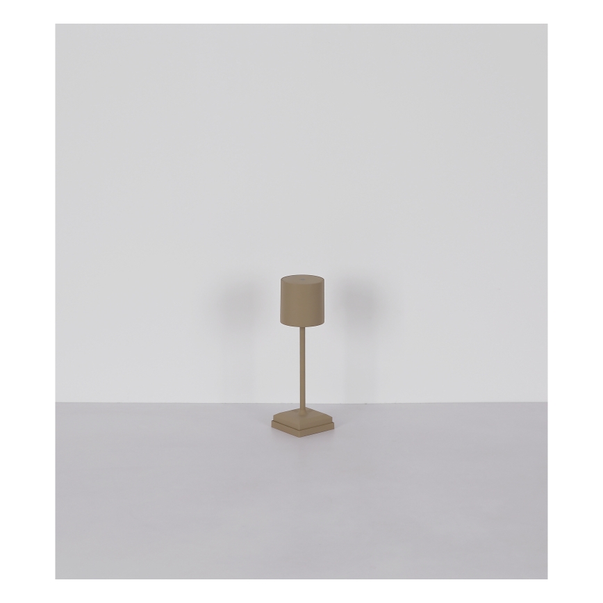 Globo - LED ρυθμιζόμενη επιτραπέζια λάμπα αφής, επαναφορτιζόμενη LED/1,5W/5V 2200 mAh, μπεζ