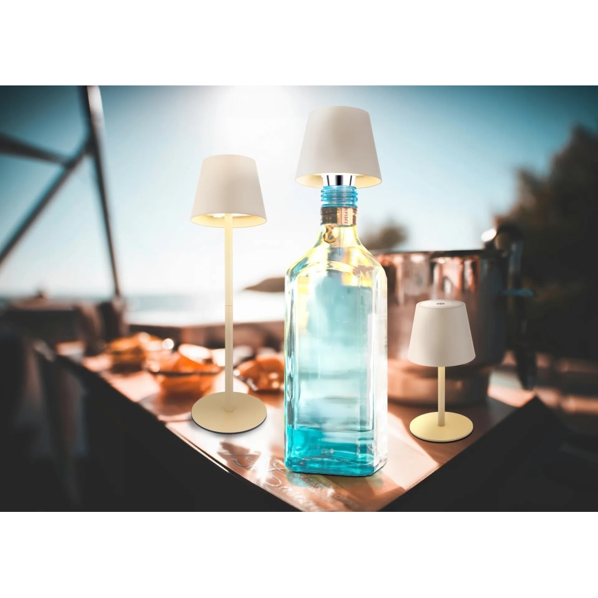 Globo - Ρυθμιζόμενο επαναφορτιζόμενο εξωτερικό επιτραπέζιο φωτιστικό αφής 3‑σε‑1 LED/3W/5V 3000/4000/5000K IP54 1800 mAh