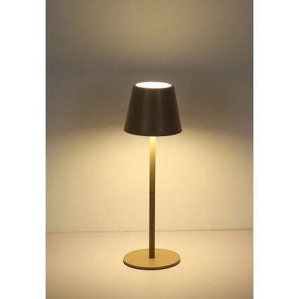 Globo - Ρυθμιζόμενο επαναφορτιζόμενο εξωτερικό επιτραπέζιο φωτιστικό αφής 3‑σε‑1 LED/3W/5V 3000/4000/5000K IP54 1800 mAh