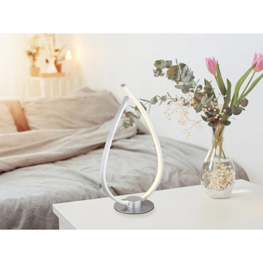 Globo - LED Επιτραπέζιο φωτιστικό LED/6W/230V ασημί