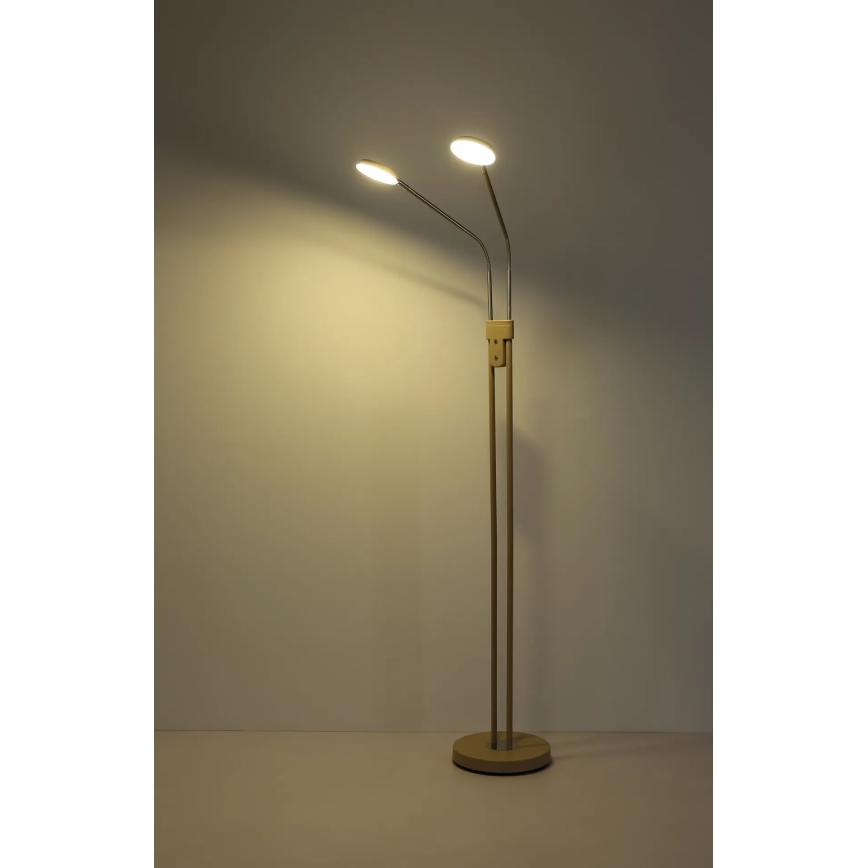 Globo - Ρυθμιζόμενο φωτιστικό δαπέδου LED 2xLED/6,5W/230V 2700/3350/4000K μπεζ