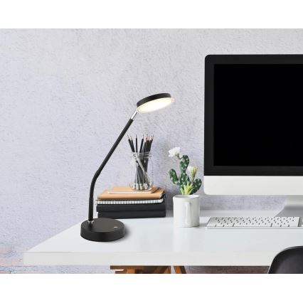 Globo - Ρυθμιζόμενη επιτραπέζια λάμπα αφής LED/6,5W/230V 2700/3350/4000K μαύρη