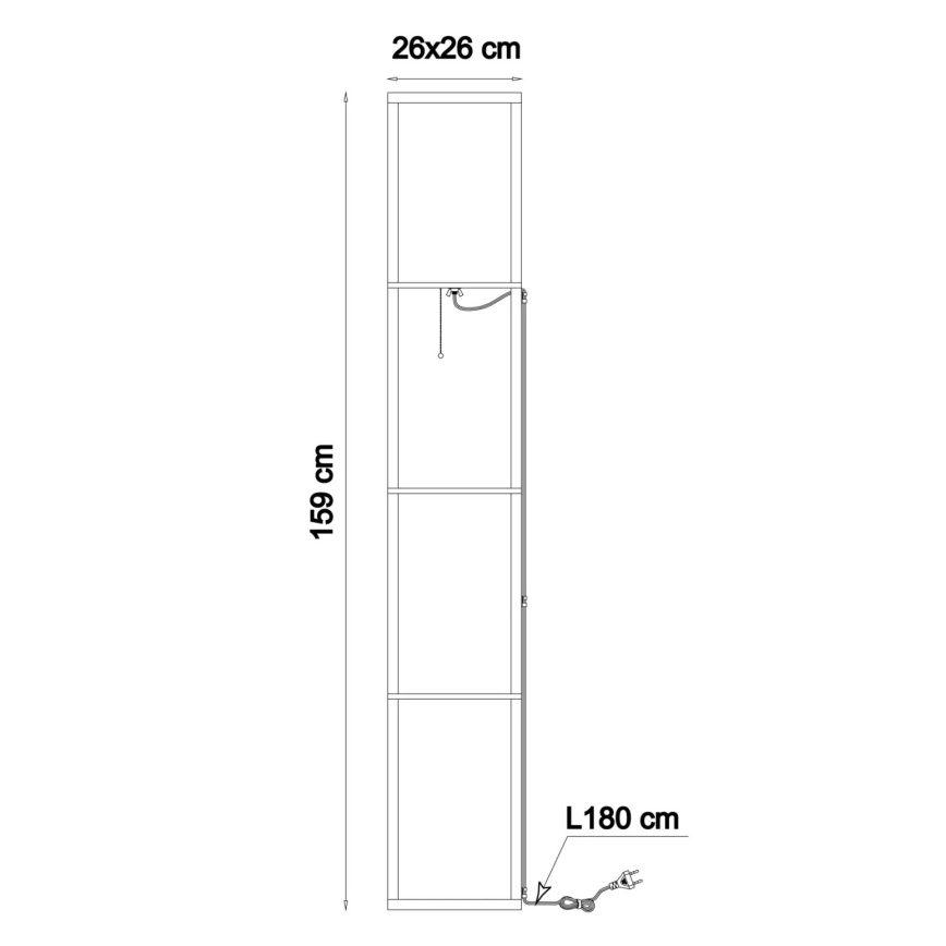 Globo - Επιδαπέδιο φωτιστικό 1xE27/60W/230V μπεζ